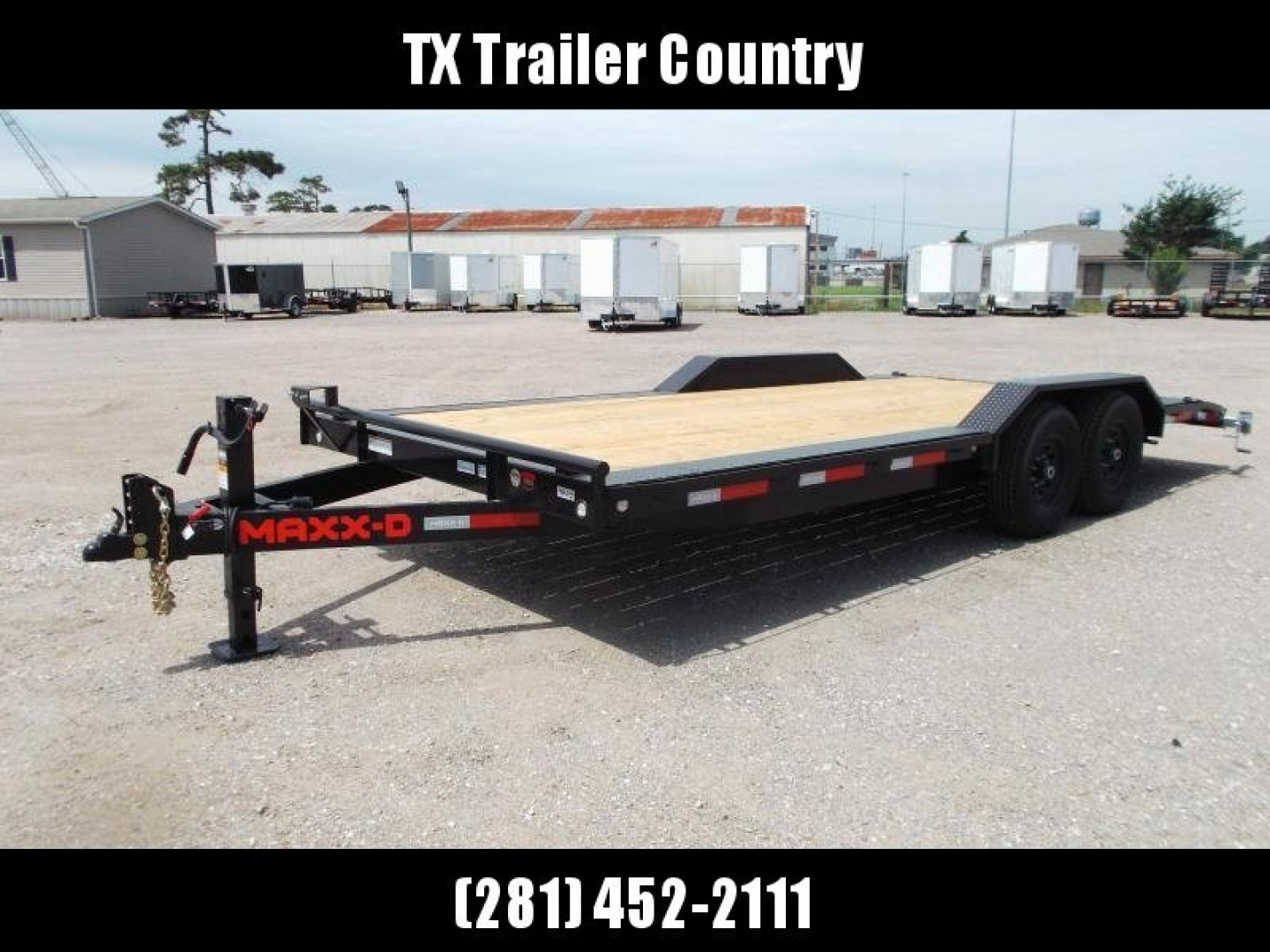New 2026 MAXX-D 102x24 H8X 17.5K GVWR Equipment Hauler / Car Hauler / Drive Over Fenders / 8,000lb Axles / 8" Heavy Duty Frame / Powder Coated / LEDs / 5ft Stand Up Equipment Ramps / (8) D-Rings / Winch Plate