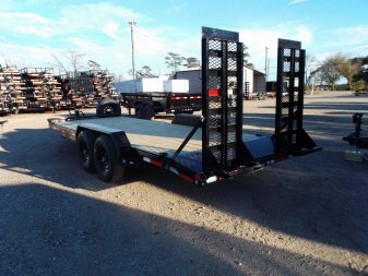 New 2026 MAXX-D 102x24 H8X 17.5K GVWR Equipment Hauler / Car Hauler / Drive Over Fenders / 8,000lb Axles / 8" Heavy Duty Frame / Powder Coated / LEDs / 5ft Stand Up Equipment Ramps / (8) D-Rings / Winch Plate