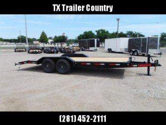New 2026 MAXX-D 102x24 H8X 17.5K GVWR Equipment Hauler / Car Hauler / Drive Over Fenders / 8,000lb Axles / 8" Heavy Duty Frame / Powder Coated / LEDs / 5ft Stand Up Equipment Ramps / (8) D-Rings / Winch Plate