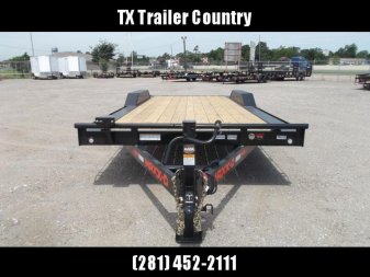 New 2026 MAXX-D 102x24 H8X 17.5K GVWR Equipment Hauler / Car Hauler / Drive Over Fenders / 8,000lb Axles / 8" Heavy Duty Frame / Powder Coated / LEDs / 5ft Stand Up Equipment Ramps / (8) D-Rings / Winch Plate