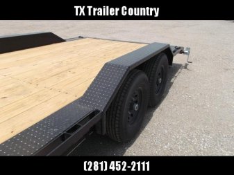 New 2026 MAXX-D 102x24 H8X 17.5K GVWR Equipment Hauler / Car Hauler / Drive Over Fenders / 8,000lb Axles / 8" Heavy Duty Frame / Powder Coated / LEDs / 5ft Stand Up Equipment Ramps / (8) D-Rings / Winch Plate