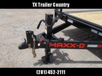 New 2026 MAXX-D 102x24 H8X 17.5K GVWR Equipment Hauler / Car Hauler / Drive Over Fenders / 8,000lb Axles / 8" Heavy Duty Frame / Powder Coated / LEDs / 5ft Stand Up Equipment Ramps / (8) D-Rings / Winch Plate