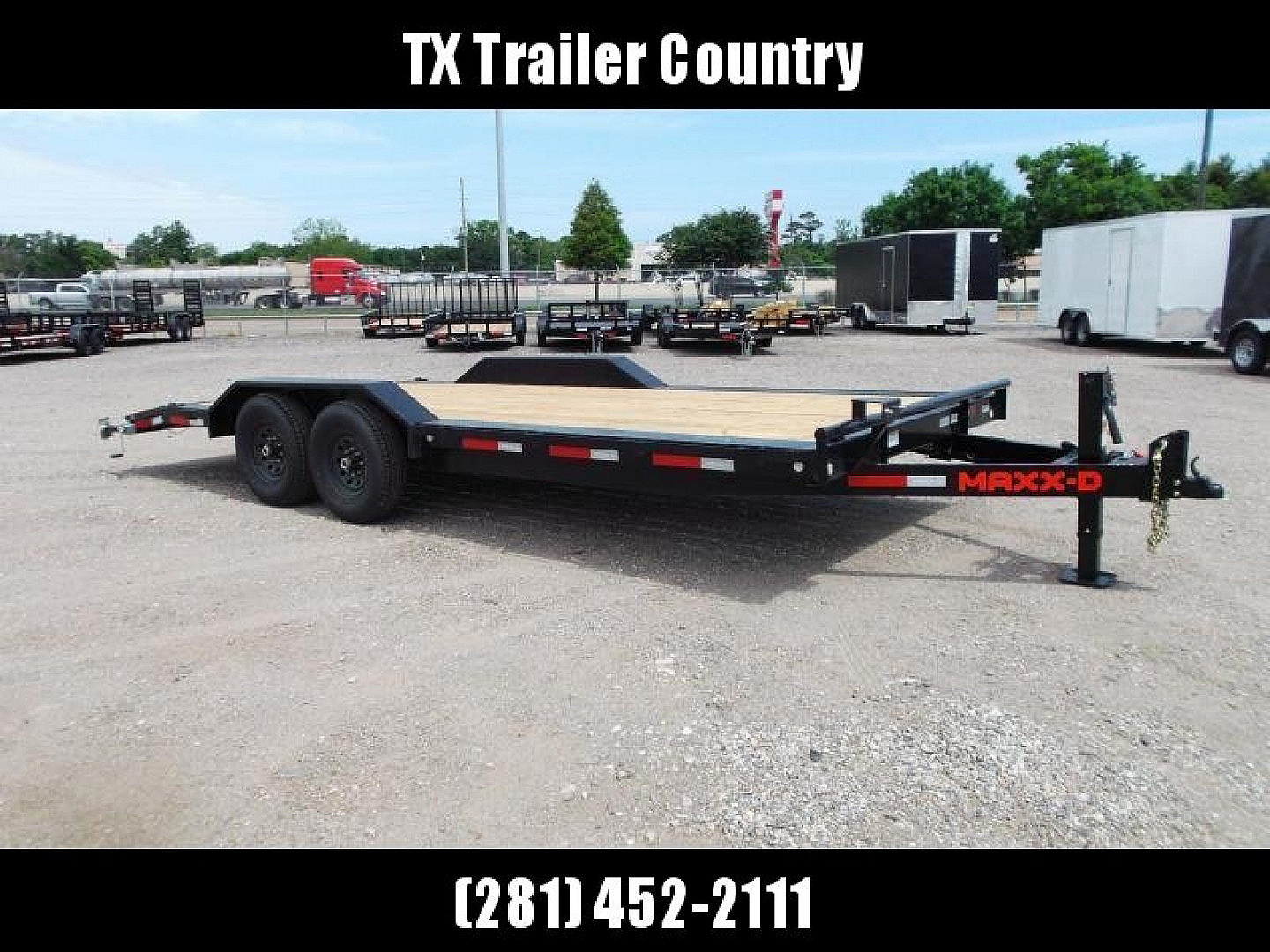 New 2026 MAXX-D 102x20 H8X 16K GVWR Equipment Hauler / Car Hauler / Drive Over Fenders / 8,000# Axles / 8" Heavy Duty Frame / Powder Coated / LEDs / 5ft Stand Up Equipment Ramps