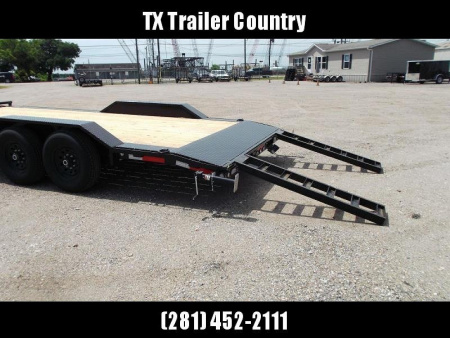 New 2026 MAXX-D 102x20 H8X 16K GVWR Equipment Hauler / Car Hauler / Drive Over Fenders / 8,000# Axles / 8" Heavy Duty Frame / Powder Coated / LEDs / 5ft Stand Up Equipment Ramps