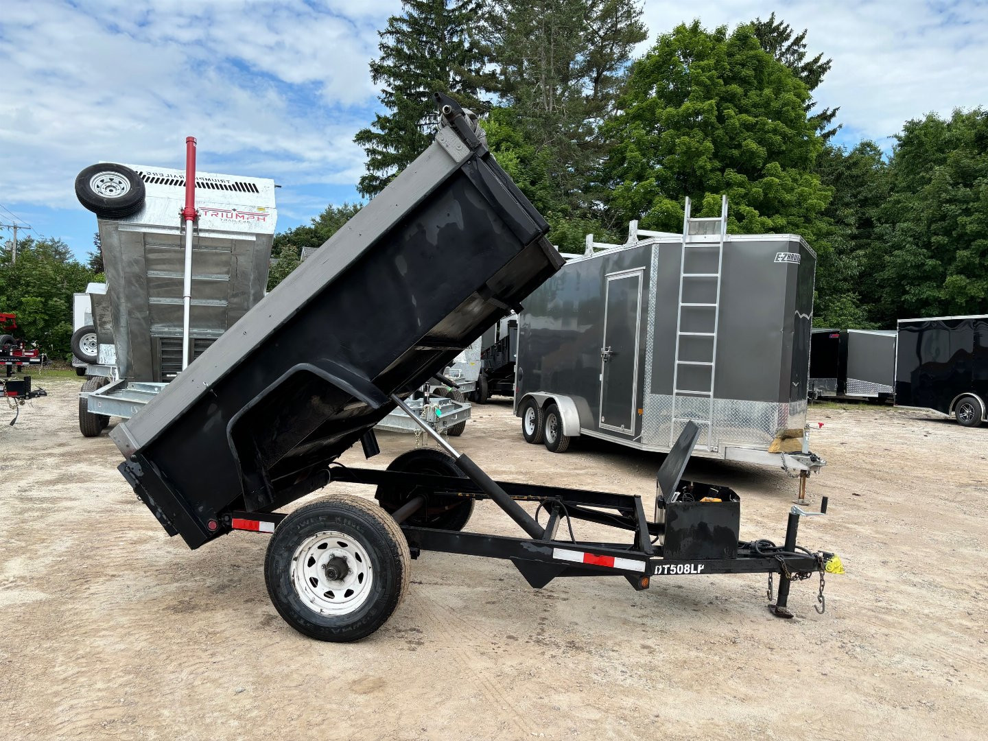 Used USED* 2006 Bri-Mar 5X8 Dump Trailer/ 5200# GVW