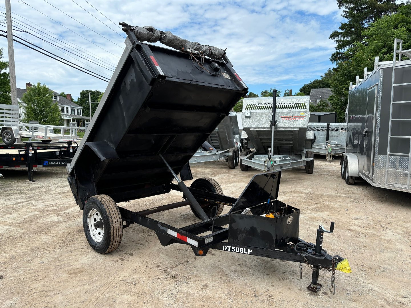 Used USED* 2006 Bri-Mar 5X8 Dump Trailer/ 5200# GVW