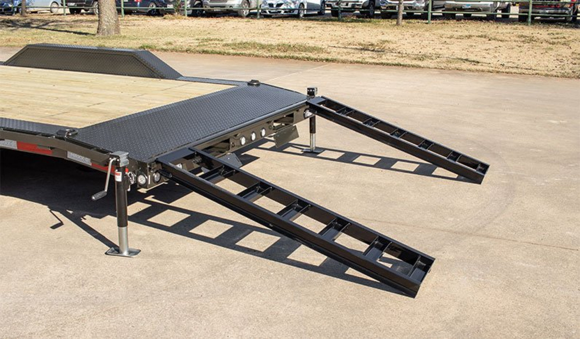 New 2026 MAXXD 102x24 14K H6X Car Hauler / Flatbed Trailer / Equipment Hauler / Powder Coated / 7K Axles / Drive Over Fenders / 5ft Stand Up Equipment Ramps
