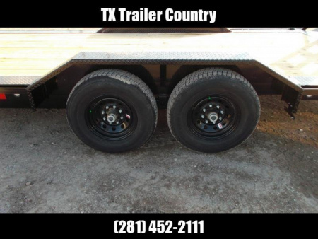 New 2026 MAXXD 102x24 14K H6X Car Hauler / Flatbed Trailer / Equipment Hauler / Powder Coated / 7K Axles / Drive Over Fenders / 5ft Stand Up Equipment Ramps