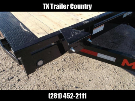 New 2026 MAXXD 102x24 14K H6X Car Hauler / Flatbed Trailer / Equipment Hauler / Powder Coated / 7K Axles / Drive Over Fenders / 5ft Stand Up Equipment Ramps