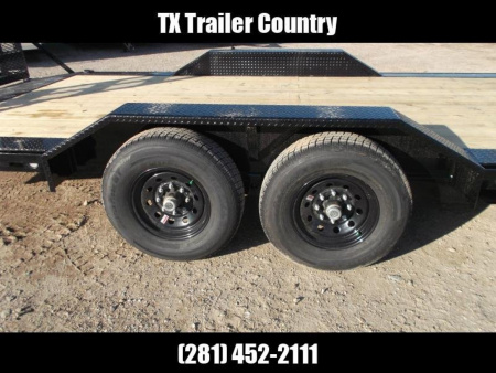 New 2026 MAXXD 102x24 14K H6X Car Hauler / Flatbed Trailer / Equipment Hauler / Powder Coated / 7K Axles / Drive Over Fenders / 5ft Stand Up Equipment Ramps