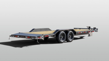 New 2026 MAXXD 102x24 14K H6X Car Hauler / Flatbed Trailer / Equipment Hauler / Powder Coated / 7K Axles / Drive Over Fenders / 5ft Stand Up Equipment Ramps