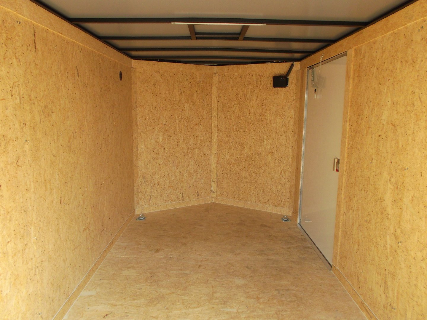 New 2025 COVERED WAGON TRAILERS 7x14 Tandem Axle Cargo Trailer / Enclosed Trailer / 6'6" Interior / Extra Wide Ramp / 48" RV Door / LEDs / .030 Charcoal Gray Semi-Screwless Exterior