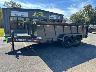 New 2025 Lamar Trailers 7x14 Dump Trailer