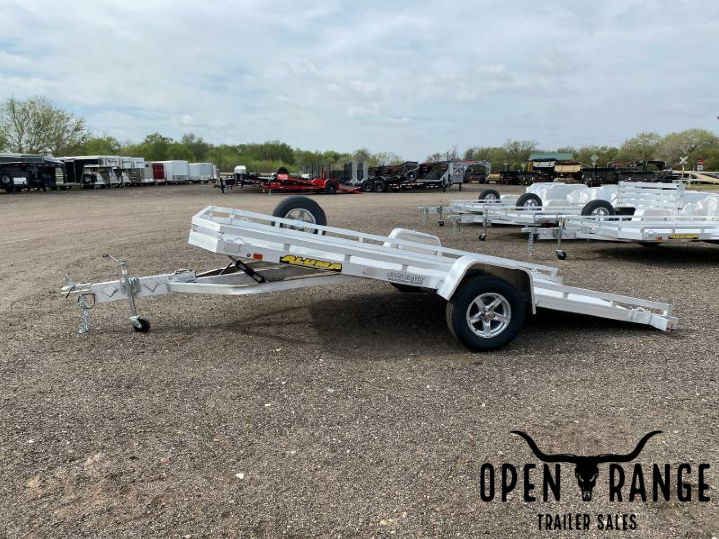 New 2024 Aluma 7814 Tilt Utility Trailer
