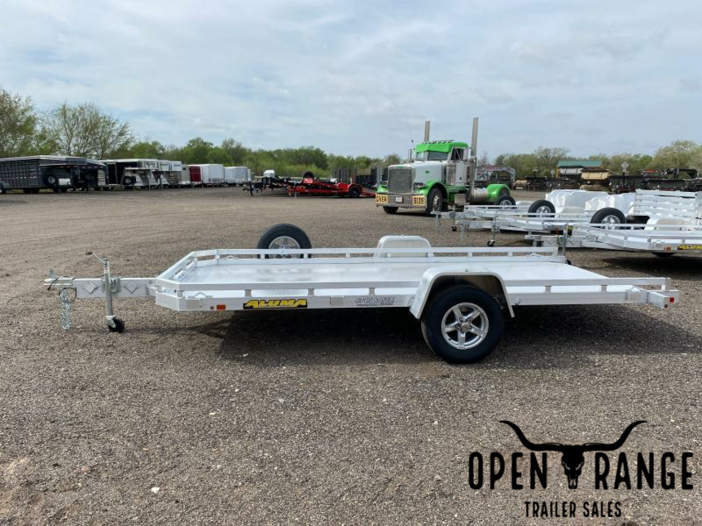 New 2024 Aluma 7814 Tilt Utility Trailer