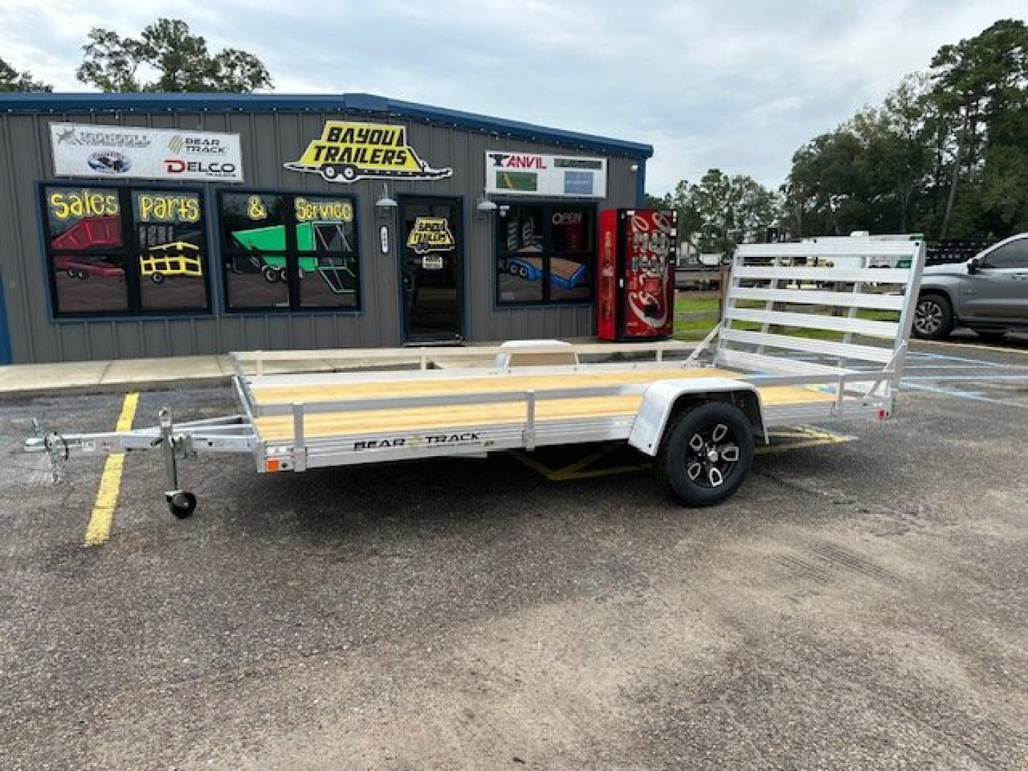New 2025 BEAR TRACK 7x14SA Wood Deck Utility Trailer