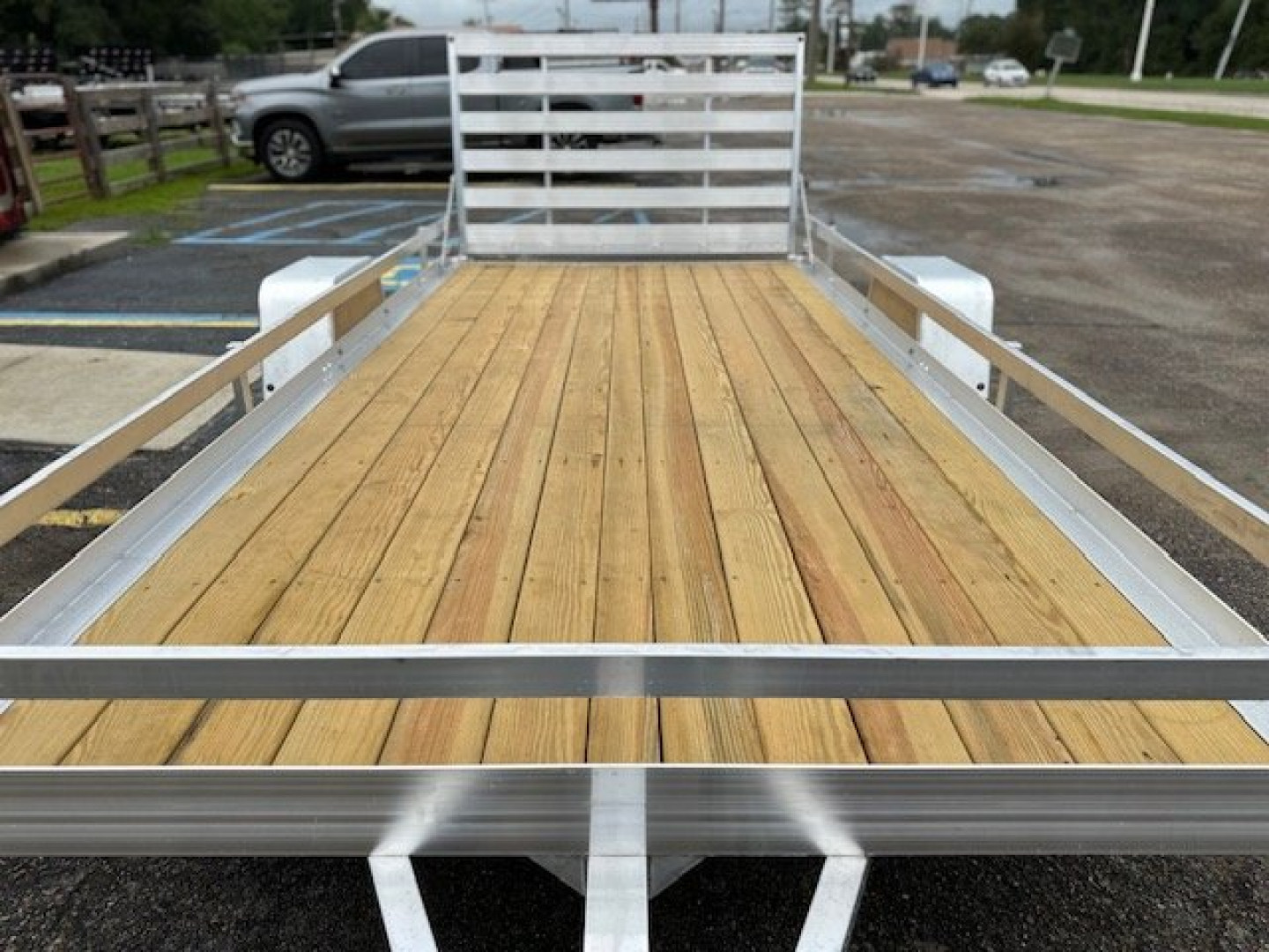 New 2025 BEAR TRACK 7x14SA Wood Deck Utility Trailer
