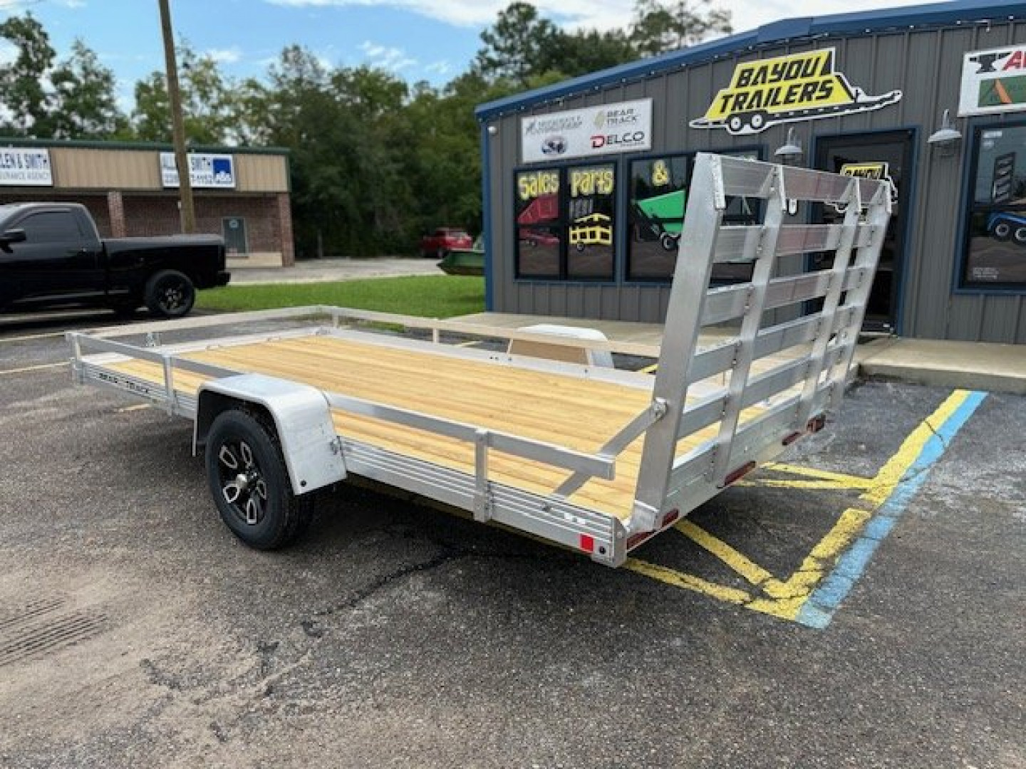 New 2025 BEAR TRACK 7x14SA Wood Deck Utility Trailer