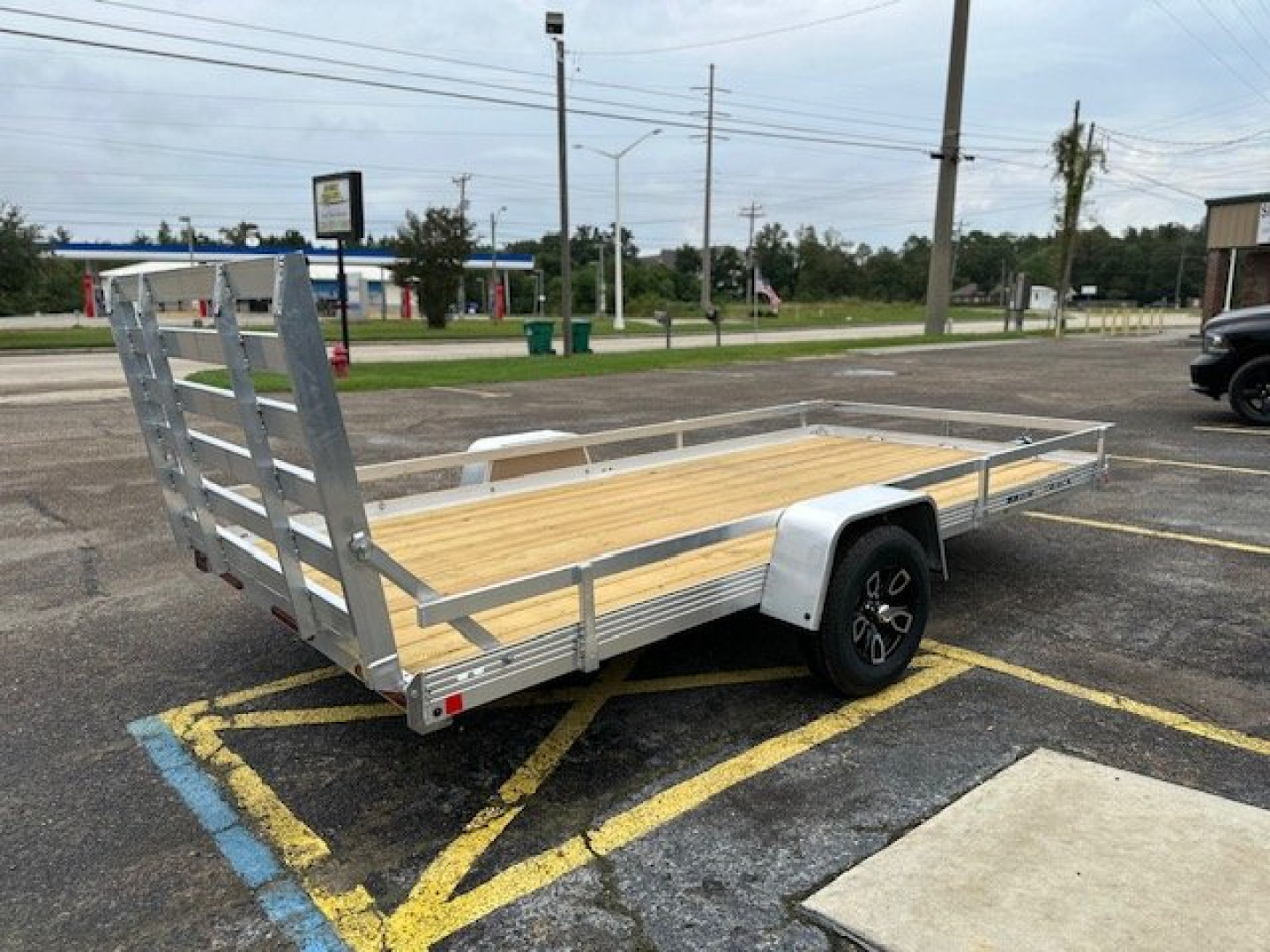 New 2025 BEAR TRACK 7x14SA Wood Deck Utility Trailer