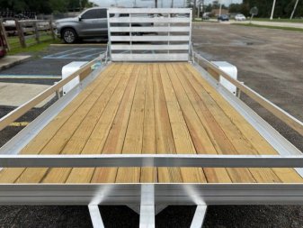New 2025 BEAR TRACK 7x14SA Wood Deck Utility Trailer
