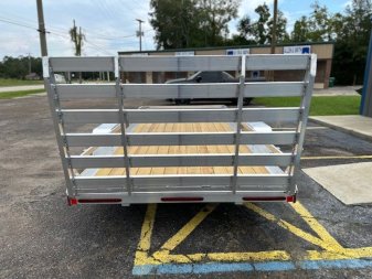 New 2025 BEAR TRACK 7x14SA Wood Deck Utility Trailer
