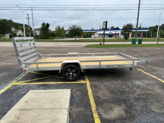 New 2025 BEAR TRACK 7x14SA Wood Deck Utility Trailer