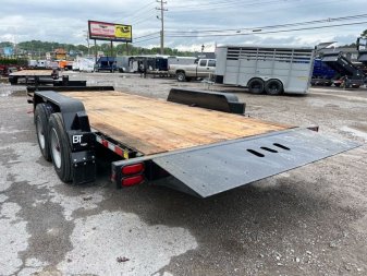 New 2025 Behnke TBCT 20K OAK RUB RAIL FLAPS Equipment Trailer