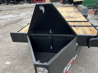 New 2025 Behnke TBCT 20K OAK RUB RAIL FLAPS Equipment Trailer