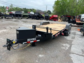 New 2025 Behnke TBCT 20K OAK RUB RAIL FLAPS Equipment Trailer