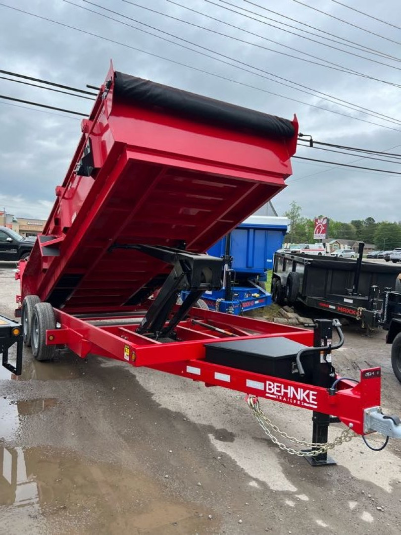 New 2025 Behnke LPD 83X16 TARP LEGS Dump Trailer