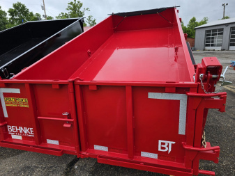 New 2025 Behnke LPD 83X16 TARP LEGS Dump Trailer