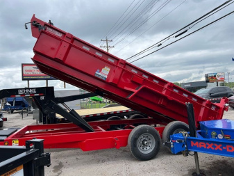 New 2025 Behnke LPD 83X16 TARP LEGS Dump Trailer