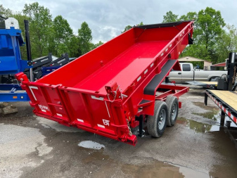New 2025 Behnke LPD 83X16 TARP LEGS Dump Trailer