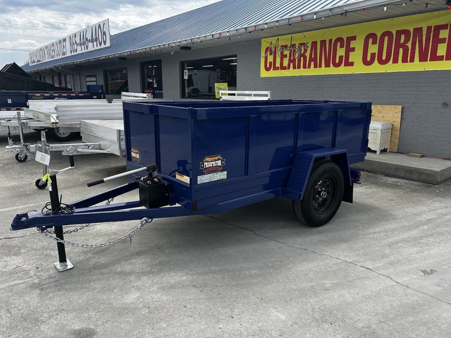 New 2025 Covered Wagon Trailers 4x8 Dump Trailer