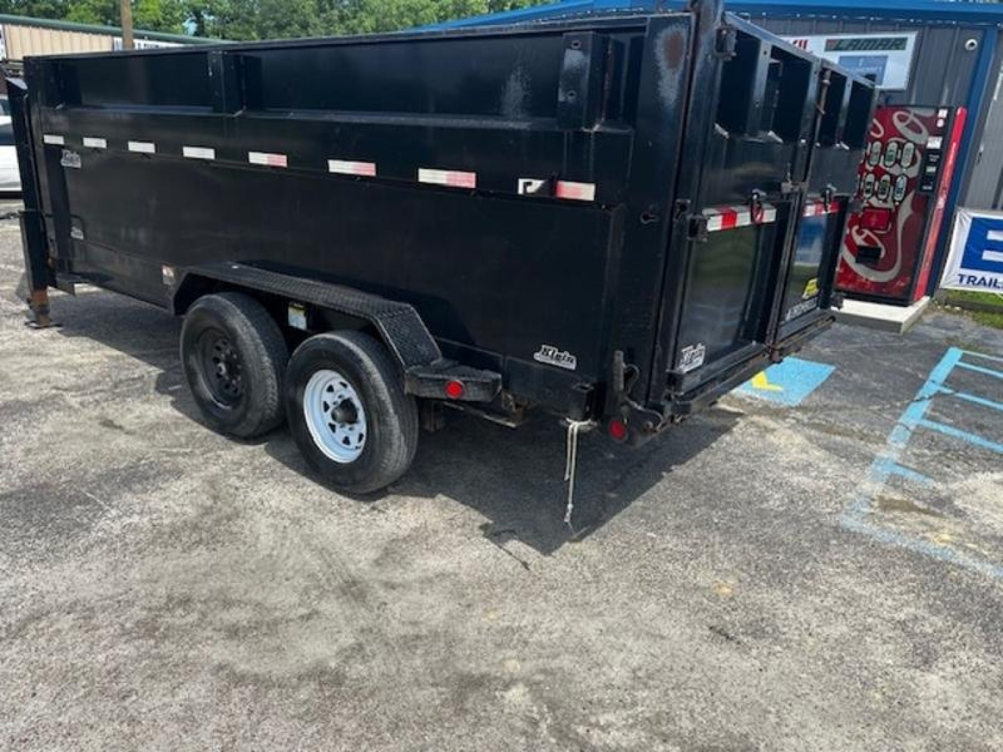 Used 2021 Norstar 7x16 Gooseneck Dump Trailer
