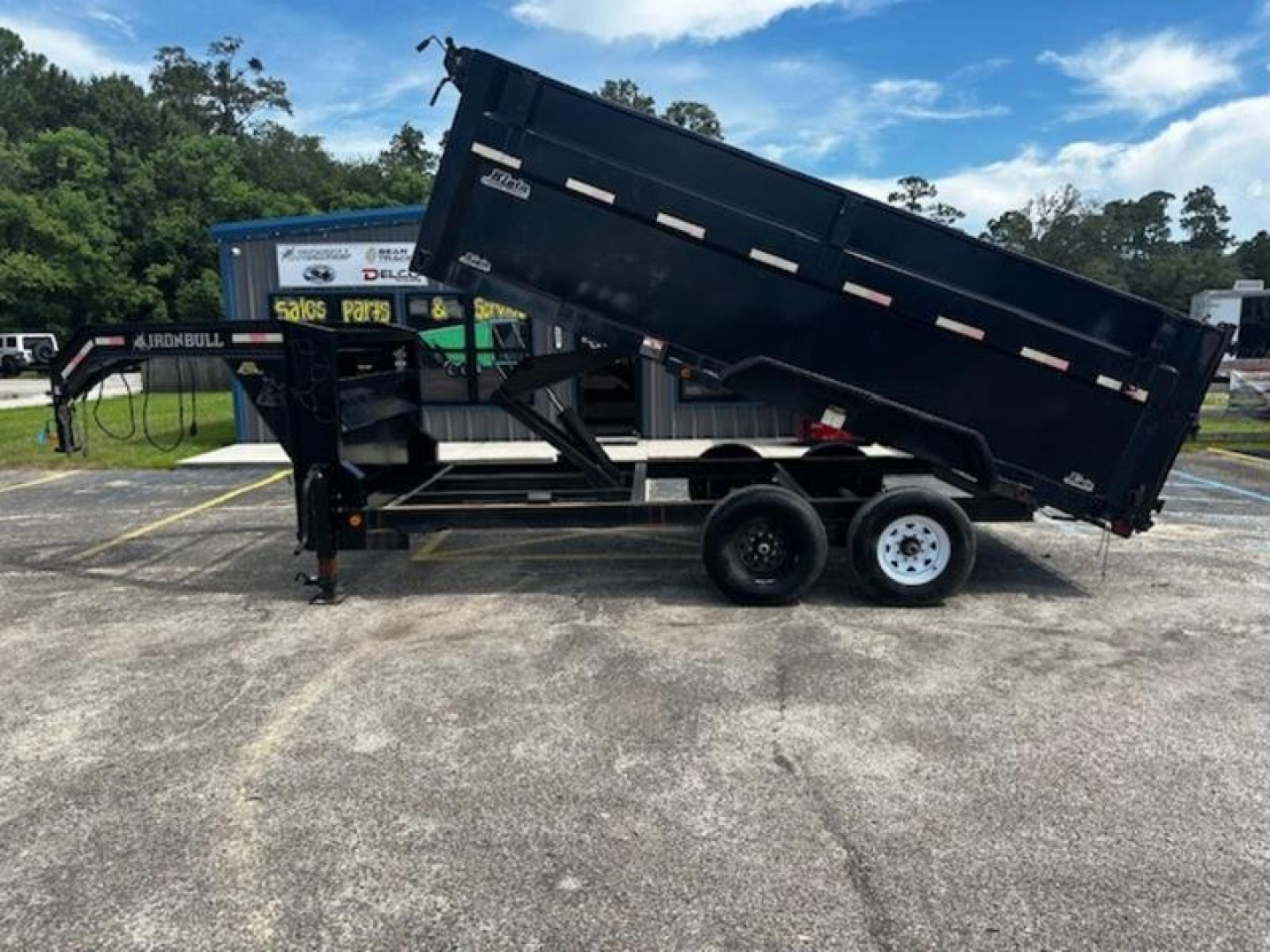 Used 2021 Norstar 7x16 Gooseneck Dump Trailer