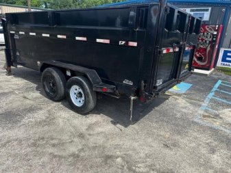Used 2021 Norstar 7x16 Gooseneck Dump Trailer