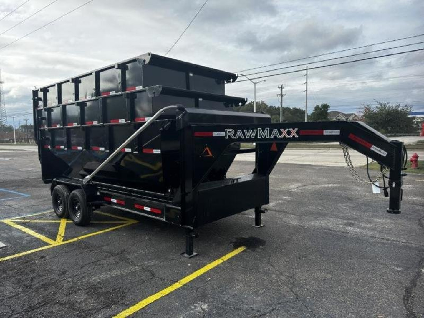 New 2024 RawMaxx 83x16 Roll Off Dump Set Dump Trailer