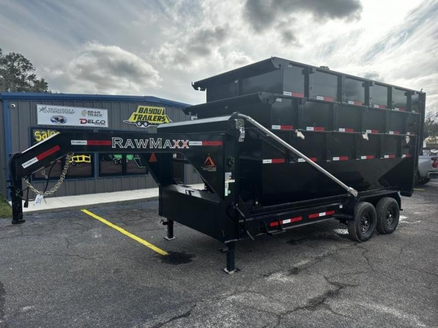 New 2024 RawMaxx 83x16 Roll Off Dump Set Dump Trailer