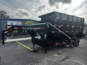 New 2024 RawMaxx 83x16 Roll Off Dump Set Dump Trailer