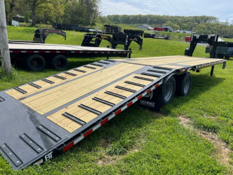 New 2025 Behnke FB8X GN HBT 32' Equipment Trailer