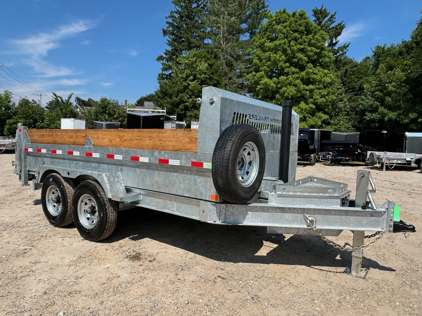 New 2024 Triumph 7x14 HD Dump Trailer / Galvanized / 8" I-beam frame/ tarp kit & ramps/ 14k GVW