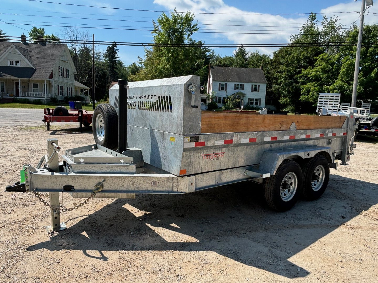 New 2024 Triumph 7x14 HD Dump Trailer / Galvanized / 8" I-beam frame/ tarp kit & ramps/ 14k GVW