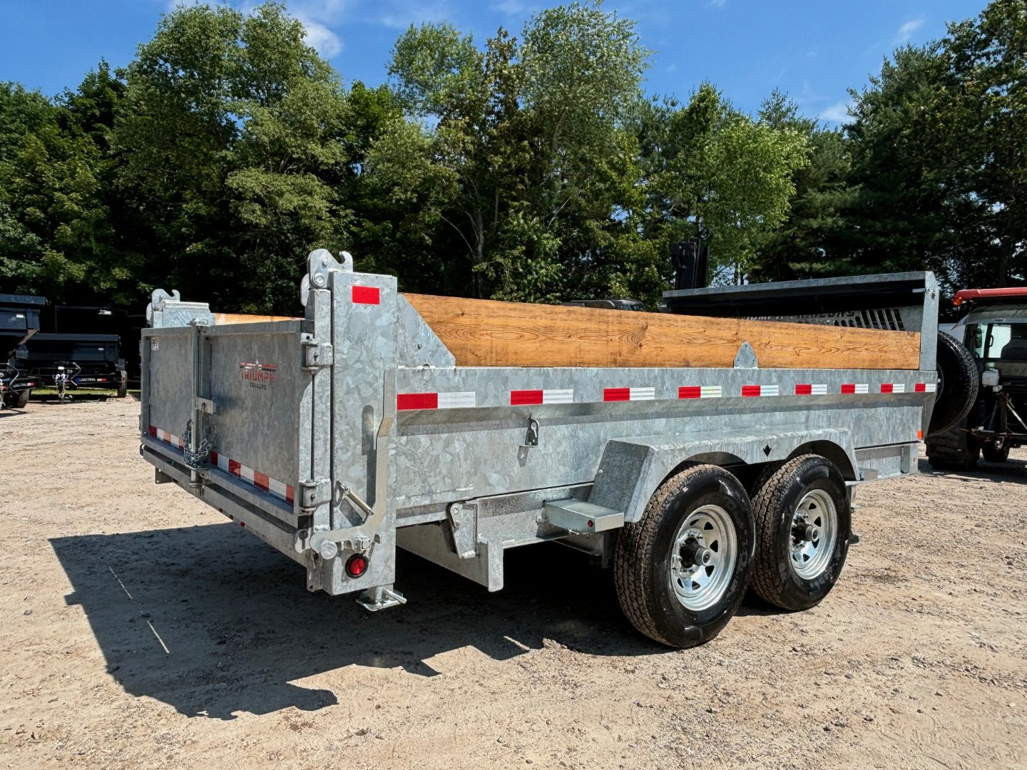 New 2024 Triumph 7x14 HD Dump Trailer / Galvanized / 8" I-beam frame/ tarp kit & ramps/ 14k GVW