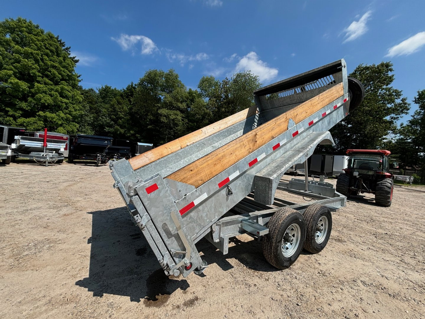 New 2024 Triumph 7x14 HD Dump Trailer / Galvanized / 8" I-beam frame/ tarp kit & ramps/ 14k GVW
