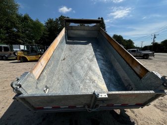 New 2024 Triumph 7x14 HD Dump Trailer / Galvanized / 8" I-beam frame/ tarp kit & ramps/ 14k GVW