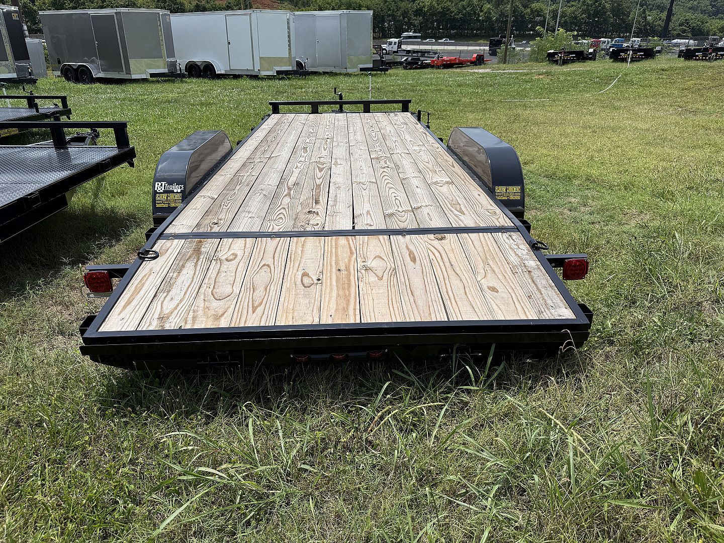 New 2025 P & T Trailers 7K 20' CARHAULER 2 BRK Car Hauler