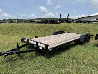New 2025 P & T Trailers 7K 20' CARHAULER 2 BRK Car Hauler