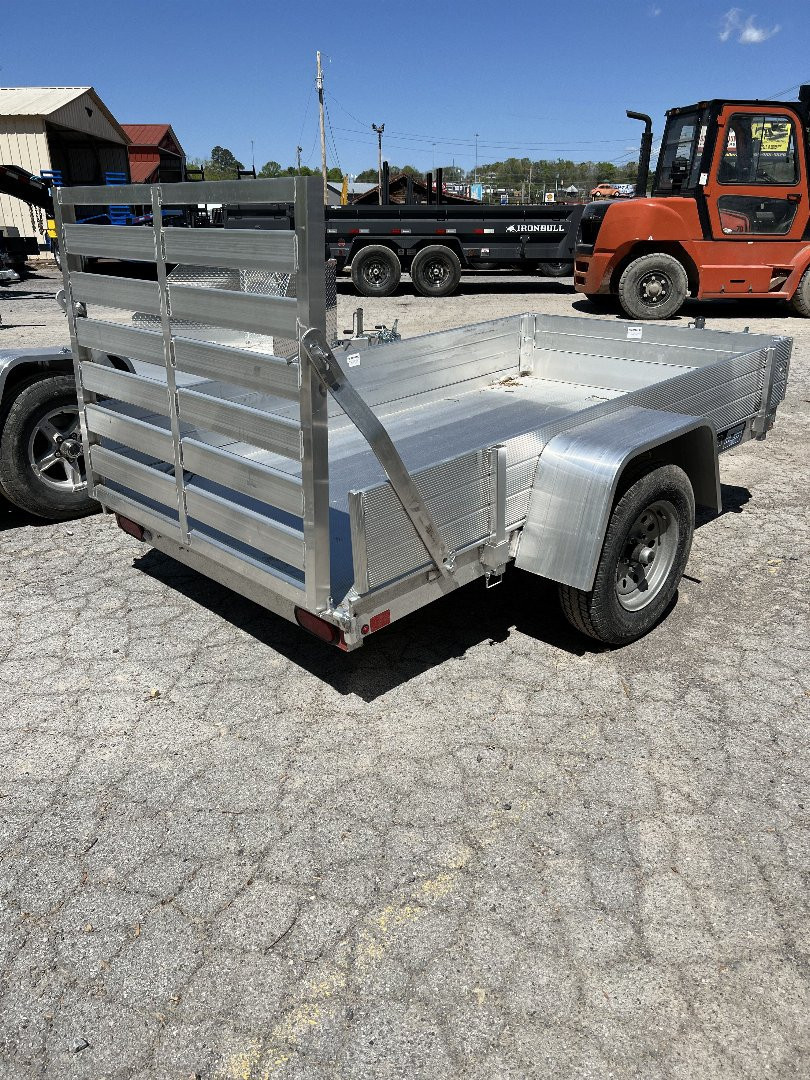 New 2025 Aluma 548ESA-S-TG 12" SIDES 13" WHEEL Utility Trailer
