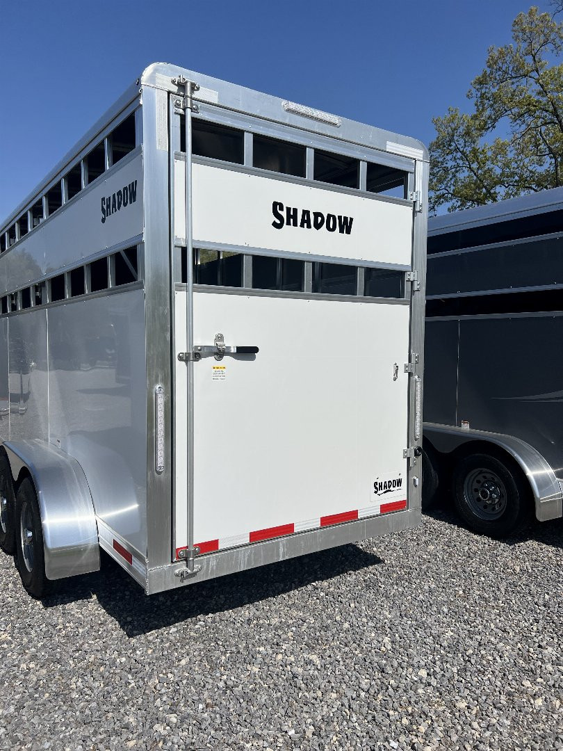 New 2025 Shadow 3 HORSE SLANT STABLELITE Stock / Stock Combo Trailer